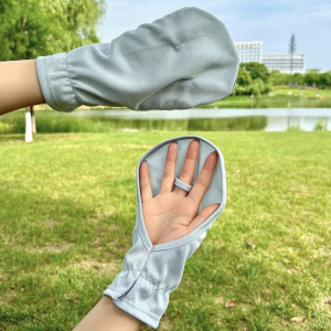 薄款冰絲冰袖手套女開車防曬袖寬鬆透氣護臂戶外馬蹄袖套